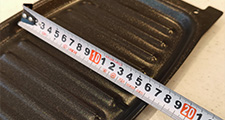 蓋を使用しない時のクックボックス寸法は幅165mm×奥行255mm｜ベーシックグレードガスコンロのグリル比較