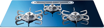 フェイシスグランド(FACEIS)の五徳画像｜ステンレスまたはホーロー｜ミドルグレードガスコンロの天板比較