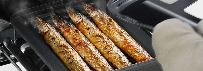 焼き魚モード|ガスコンロのグリルオートメニュー