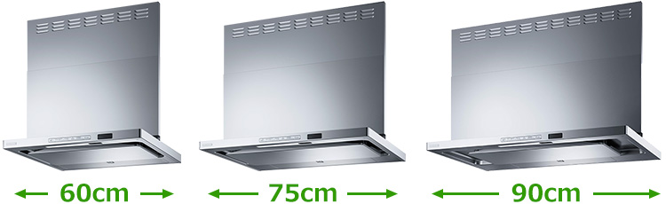 レンジフードの幅(サイズ)