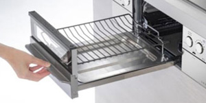 スムーズスライドレール式グリル