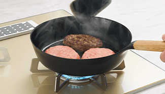 焼サポートでハンバーグも失敗なし！