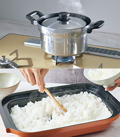 好みのごはんが炊ける炊飯機能