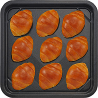 ガスオーブンの庫内容量目安｜標準タイプならロールパン約9個分