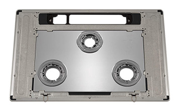 天面の温度上昇を抑え、焦げつくのを防ぐ「イージークリーン」