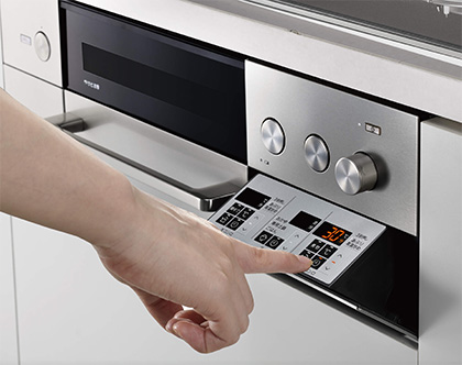 シンプルタイプ操作部｜リンナイビルトインガスコンロ デリシア