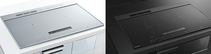 トッププレートに高級感のあるマットガラスを採用