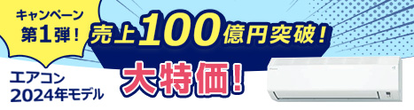 売上100億円突破！ キャンペーン第1弾！