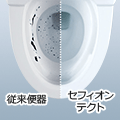 TOTOピュアレストQRの特徴(汚れがつきにくいセフィオンテクト)