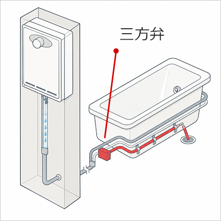 三方弁タイプへの交換