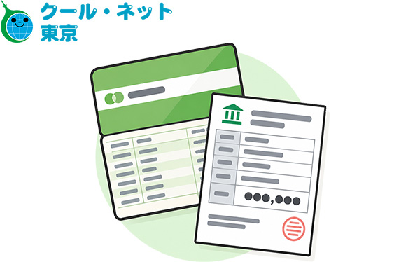 通帳または口座証明書
