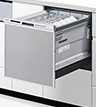 パナソニック ビルトイン食洗機 M9シリーズ「NP-45MS9S(スライドオープン・ミドルタイプ・ドアパネル型)」の食洗機交換が工事費込みで激安・格安であることを説明する画像。Panasonicビルトイン食洗機(50%OFF)+基本工事費の合計=税込147,600円