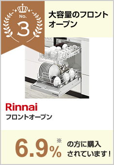 45RSシリーズ・ミドルタイプ｜三菱電機（Mitsubishi）｜当社、売れ筋3位の食洗機で10.7％の方が選んでいます