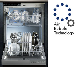 Air Bubble Technologyを食洗機に搭載！｜リンナイ 食洗機 フロントオープン