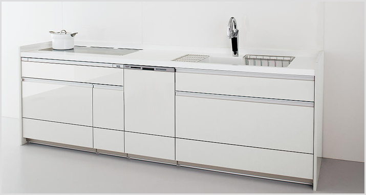 ビルトイン食洗機 新築マンション限定パナソニックディープタイプビルトイン食洗機NP-45MD9W×下部収納プラン設置イメージ画像