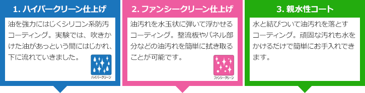 3つのオリジナル塗装