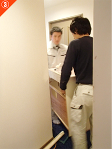 化粧鏡・化粧台の搬出