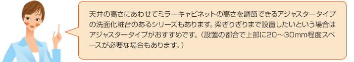 アジャスタータイプの説明
