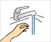 捨て水、待ち時間もなし!|L.C.のキレイ