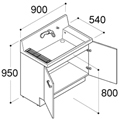 ARN-905S(扉タイプ)図面