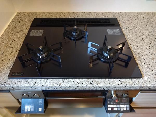 NORITZ N3WU3PWASQSTEC-13A 標準設置工事セット Orche FLAT ビルトインガスコンロ (都市ガス用 3口 両側強火力 60cmタイプ) NORITZ N3WU3PWASQSTEC-13A Orche FLAT ビルトインガスコンロ (都市