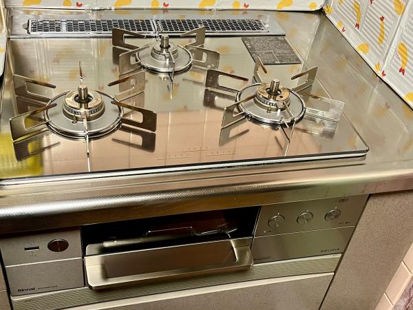 DELICIAデリシア 3V乾電池タイプ ビルトインコンロ 幅75cm リンナイ RHS71W30E12RCASTW-LPG スパークリングカッパー DELICIA（デリシア）3V乾電池 コンロ単体設置タイプ | ガスビルトイン