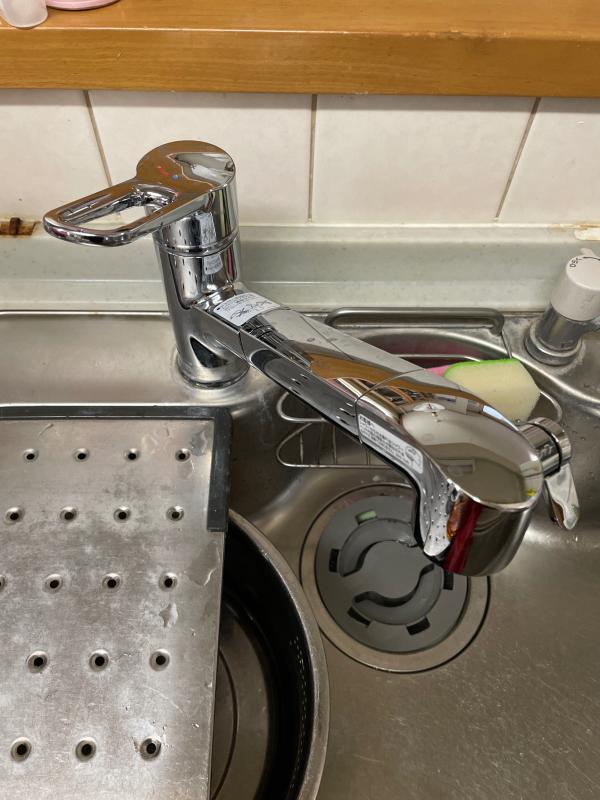 工事費込み】LIXIL(INAX) キッチン用水栓/浄水カートリッジ内蔵型