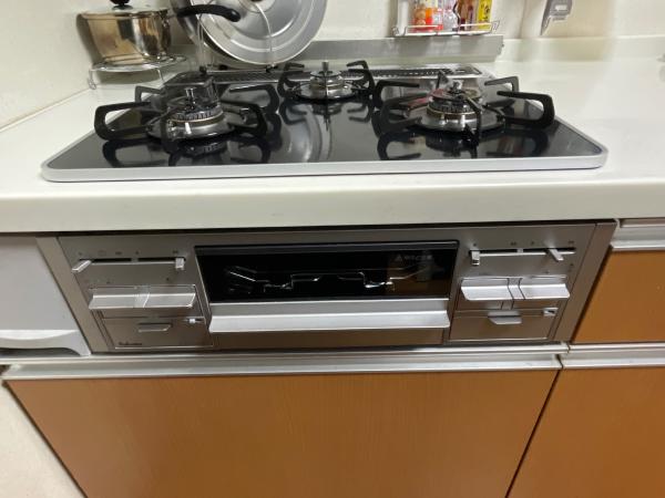 ビルトインガスコンロ パロマ PD-509WS-60CK -LP クリアパールブラック