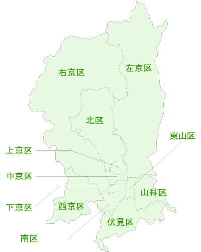 京都府京都市の食洗機交換対応エリア