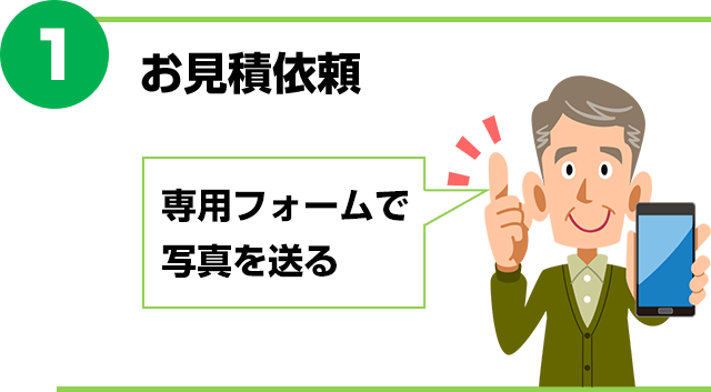 専用フォームで写真を送る|交換できるくんのお見積りステップ1