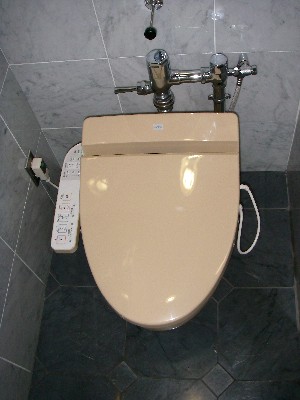 フラッシュバルブ式トイレのウォシュレット設置工事 No.2194
