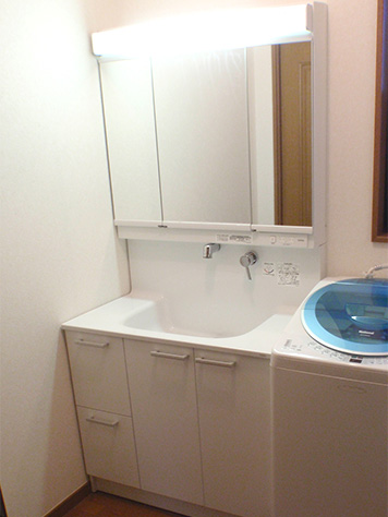 Totoオクターブ900洗面化粧台 交換できるくん