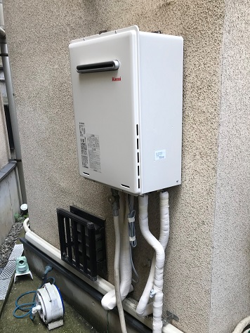 リンナイ 給湯器 号 オートタイプ Ruf 005saw A 東京都世田谷区 F様宅 交換できるくん