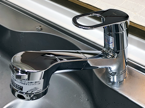 Toto TKHG32PBV2R (TKGG32EBR類似品) キッチン混合水栓 TOTO キッチン用水栓GGシリーズ『TKGG32EBR』 埼玉県入間市 H様