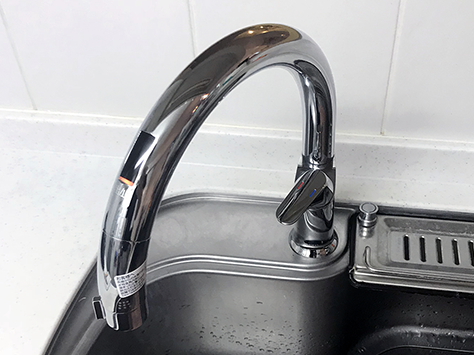 工事費込み】LIXIL(INAX)のタッチレス水栓 ナビッシュ A5タイプ