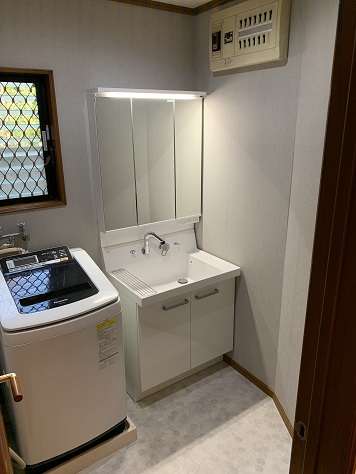 東京都杉並区 Lixil Inax 洗面化粧台の施工事例 交換できるくん 東京都杉並区 Lixil Inax 洗面化粧台の施工事例 交換できるくん