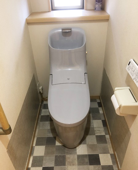 福岡県福岡市 Lixil Inax トイレの施工事例 交換できるくん