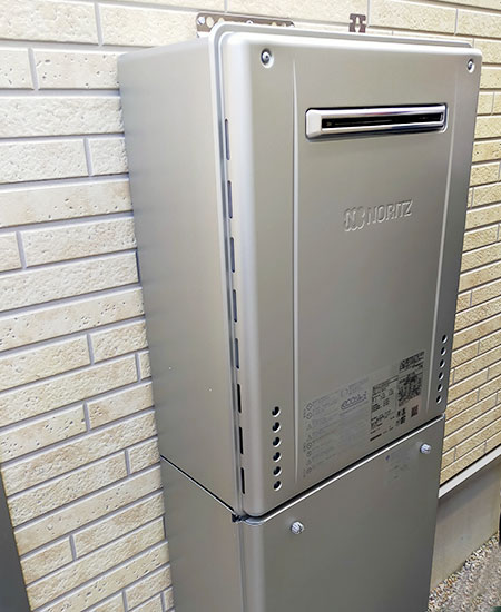 【新品】ガス給湯器 屋外壁掛 24号 エコジョーズ本体 ノーリツ ガス給湯器＋側方排気カバー+交換工事費セット 24号