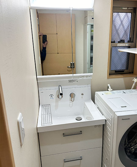 東京都練馬区｜リクシル洗面台の施工事例 No.117316