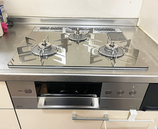 工事費込み】リンナイ ビルトインガスコンロ『デリシア(3V乾電池式