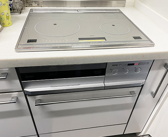 三菱 MITSUBISHI IHクッキングヒーター ビルトイン 大口径コイル ノンフライ調理 熱風循環式 CS-T321VSR 【11149466】 工事費込み】三菱電機 T321Vシリーズ｜IHヒーター｜CS-T321VSR