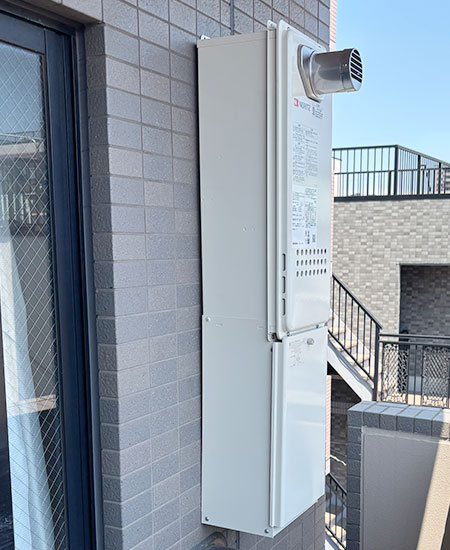 工事費込み】GQ-1628WS-T_BL+RC-7607M｜ガス給湯器｜PS扉内設置スリム