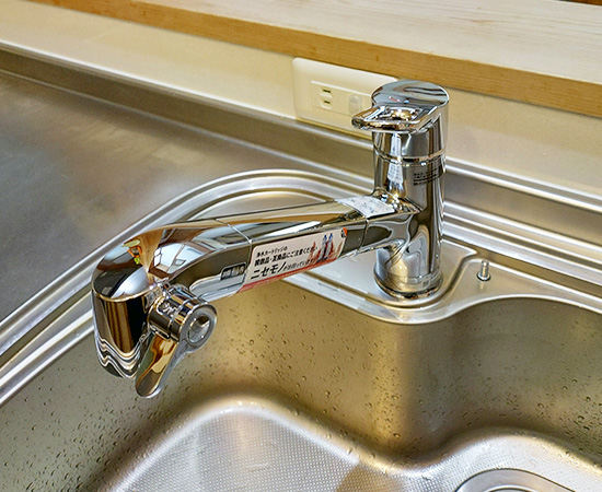 工事費込み】LIXIL(INAX) キッチン用水栓/浄水カートリッジ内蔵型