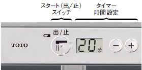 TOTO 浴槽用水栓 デジタル表示タイプ｜TEM47AS｜交換できるくん