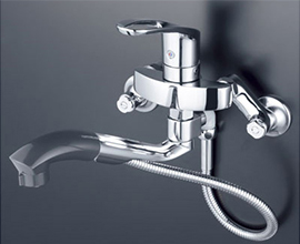 キッチン蛇口 壁付きシャワータイプ 台所水栓 交換できるくん