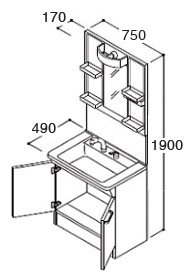 工事費込み 交換できるくん Toto Vシリーズ 75cm 交換工事セット 洗面台 工事費込み 交換できるくん Toto Vシリーズ 75cm 交換工事セット 洗面台