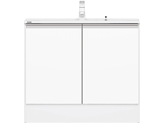 洗面化粧台 シーラインスリムD450 幅300mm サイドキャビネット 上下開き パナソニック Panasonic [XGQC30S4K□□] パナソニック 洗面化粧台 シーラインスリムD450 幅300mm サイド