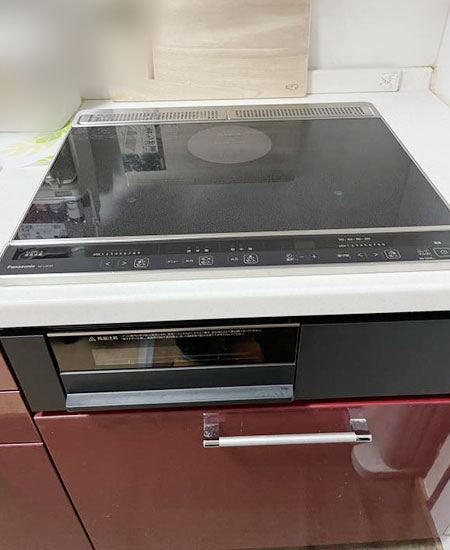 ビルトインIHクッキングヒーター 60cm 2口IH+ラジエント 京都市内限定