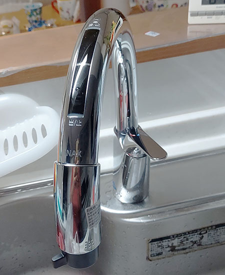工事費込み】LIXIL(INAX) タッチレス水栓 ナビッシュ シンプル