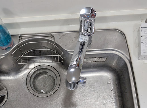 工事費込み】LIXIL(INAX) キッチン用水栓/浄水カートリッジ内蔵型
